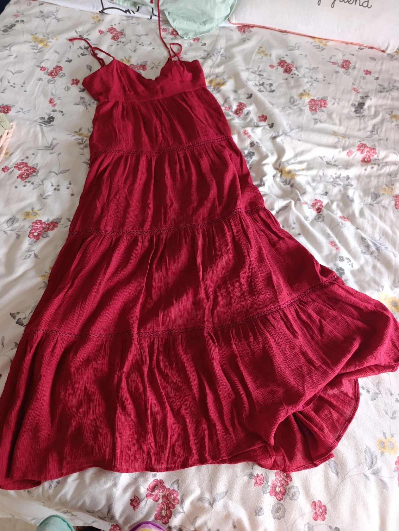 Vestido Zara maxi frambuesa talla XL  – photo 9
